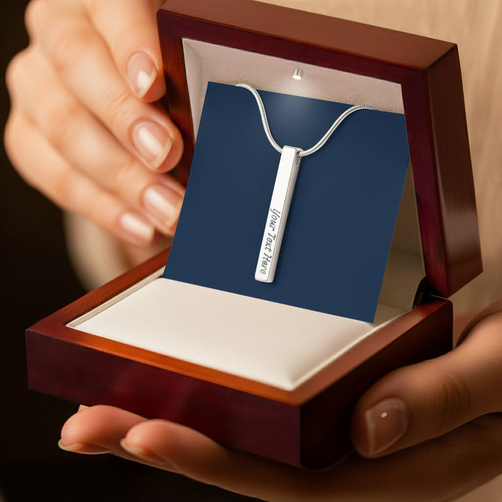 Engraved Bar Necklace – Gift of Encouragement