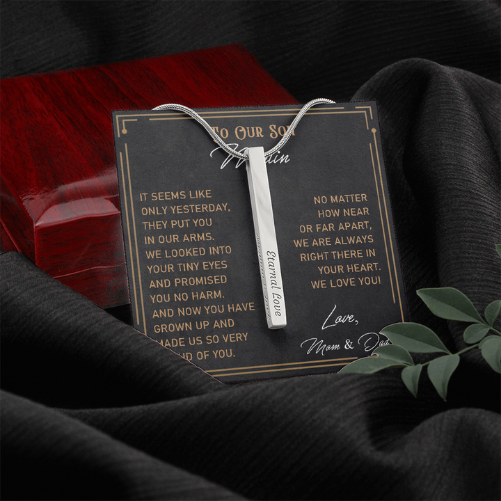 Gift for Son Necklace From Parents