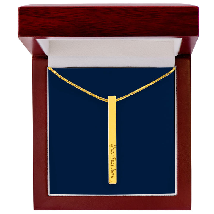 Engraved Bar Necklace – Gift of Encouragement