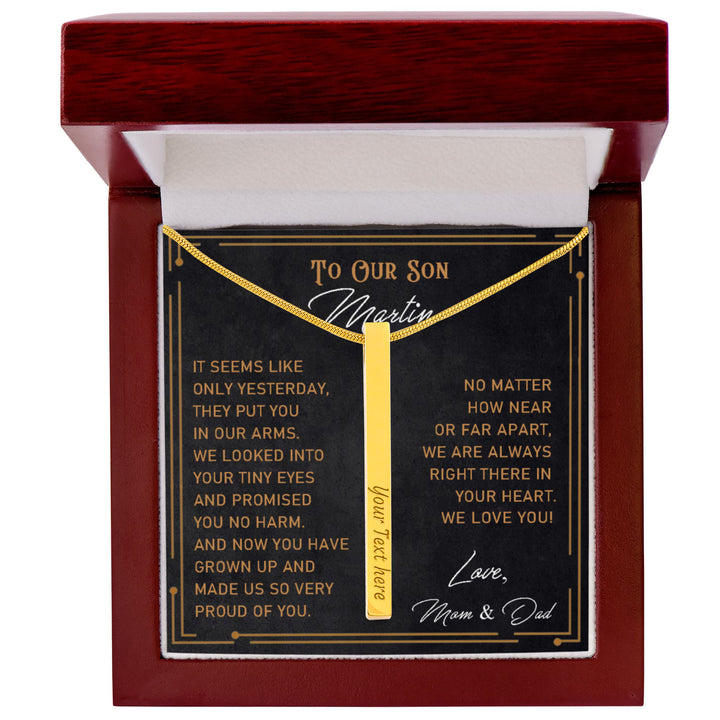 Gift for Son Necklace From Parents