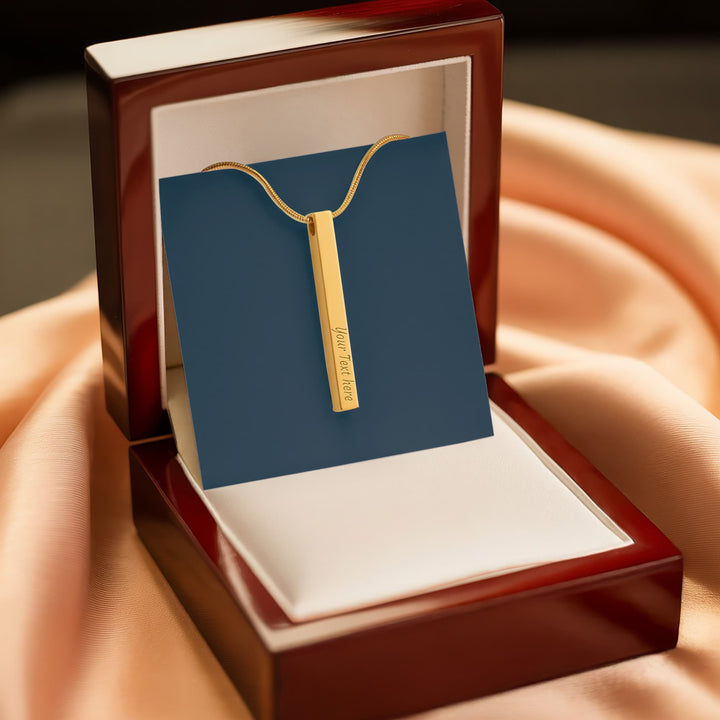 Engraved Bar Necklace – Gift of Encouragement