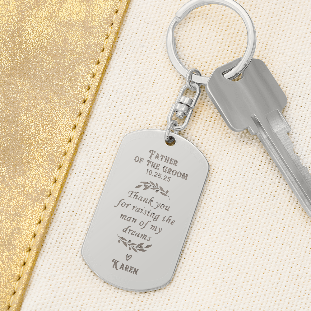Personalized Father of the Groom Wedding Keepsake