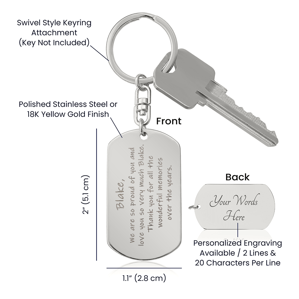 Order from Deloris Freeland - Back Engraved (Love Dad and Mom 10.1.25)