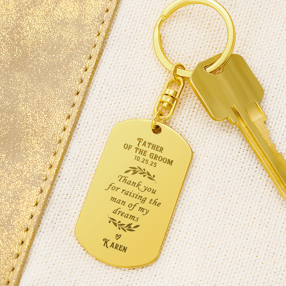 Personalized Father of the Groom Wedding Keepsake