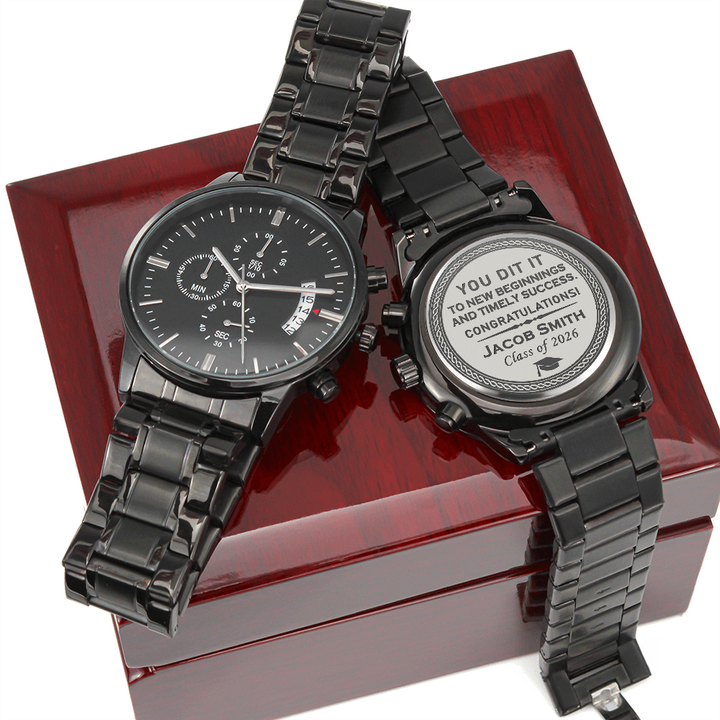 Personalized Graduation Gift Watch for Him