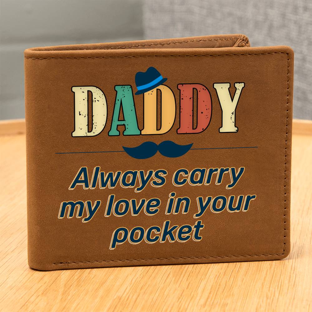 Daddy Leather Wallet – Carry My Love Always