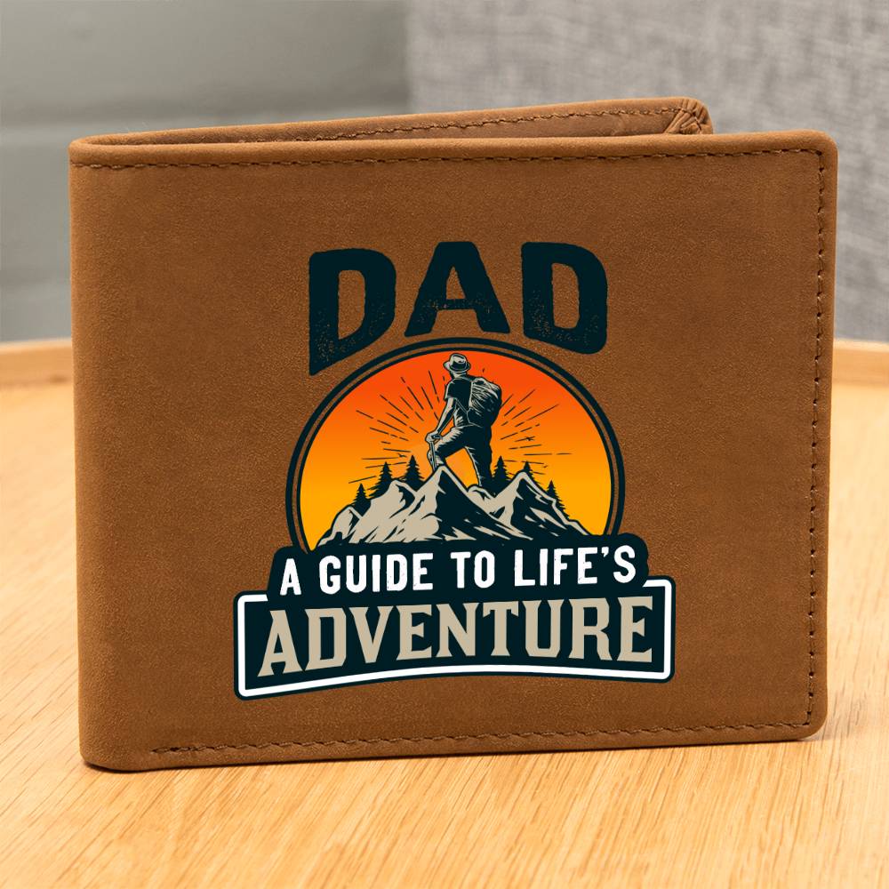 Dad Leather Wallet - A Guide To Life's Adventure
