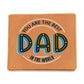 Dad You Are The Best - Leather Wallet
