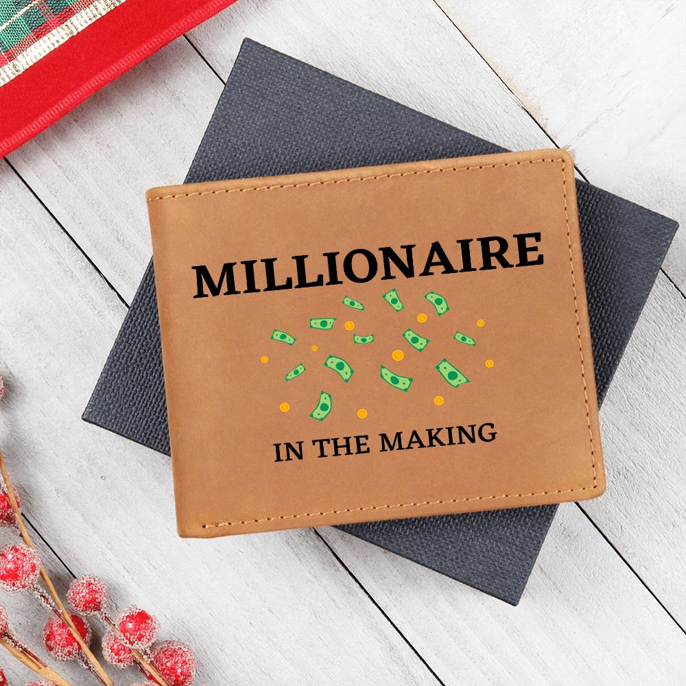 Millionaire In the Making Leather Wallet