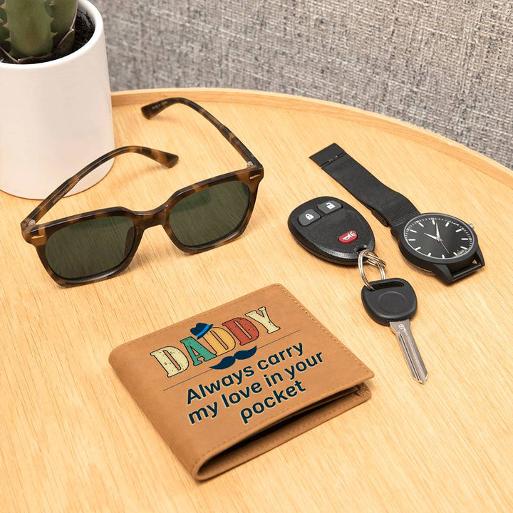Daddy Leather Wallet – Carry My Love Always