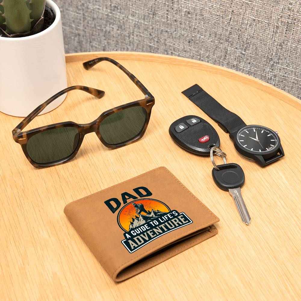 Dad Leather Wallet – Guide to Life’s Adventure