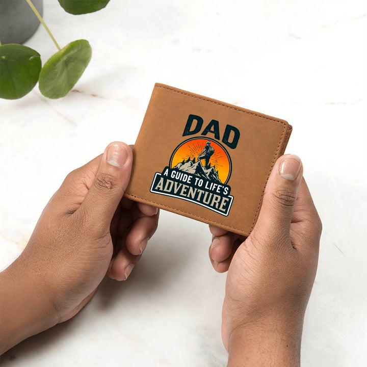 Dad Leather Wallet – Guide to Life’s Adventure