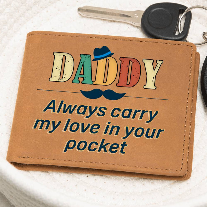 Daddy Leather Wallet – Carry My Love Always
