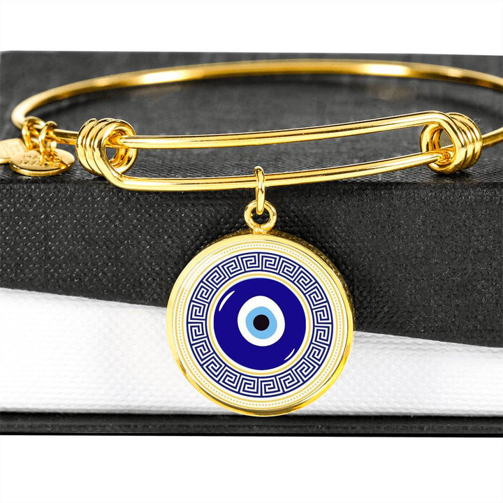 Handmade Evil Eye Protection Bangle Bracelet