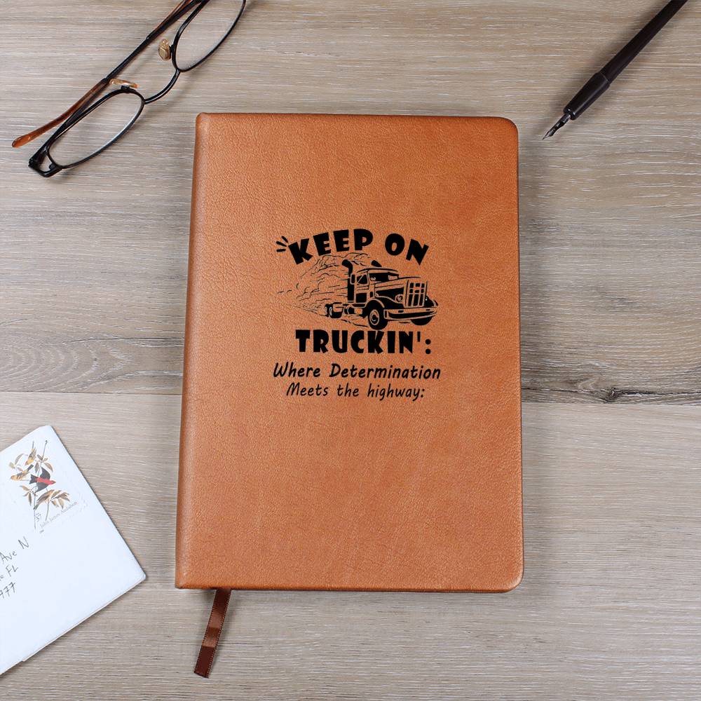 Keep on Truckin’ Leather Driver’s Journal