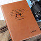 personalized leather journal