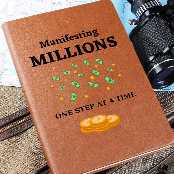 Manifesting Millions Leather Journal Notebook