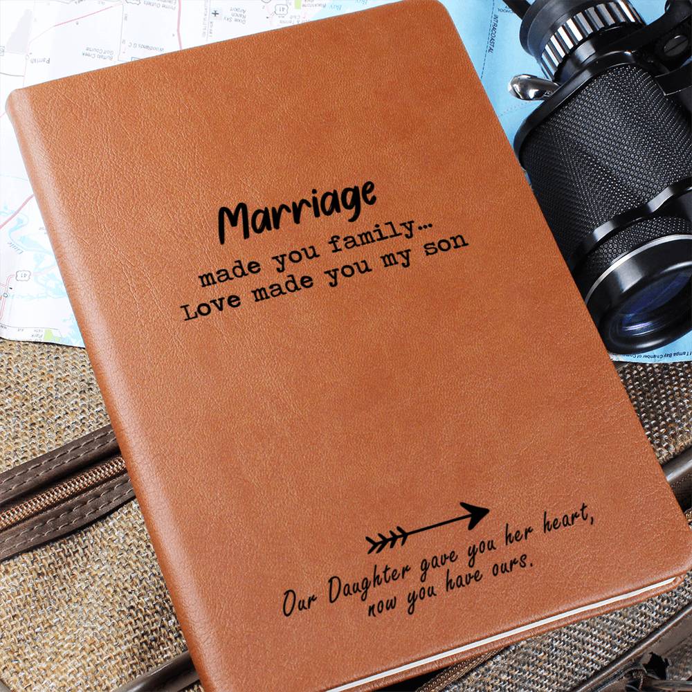 Leather Journal for Son-in-Law Gift