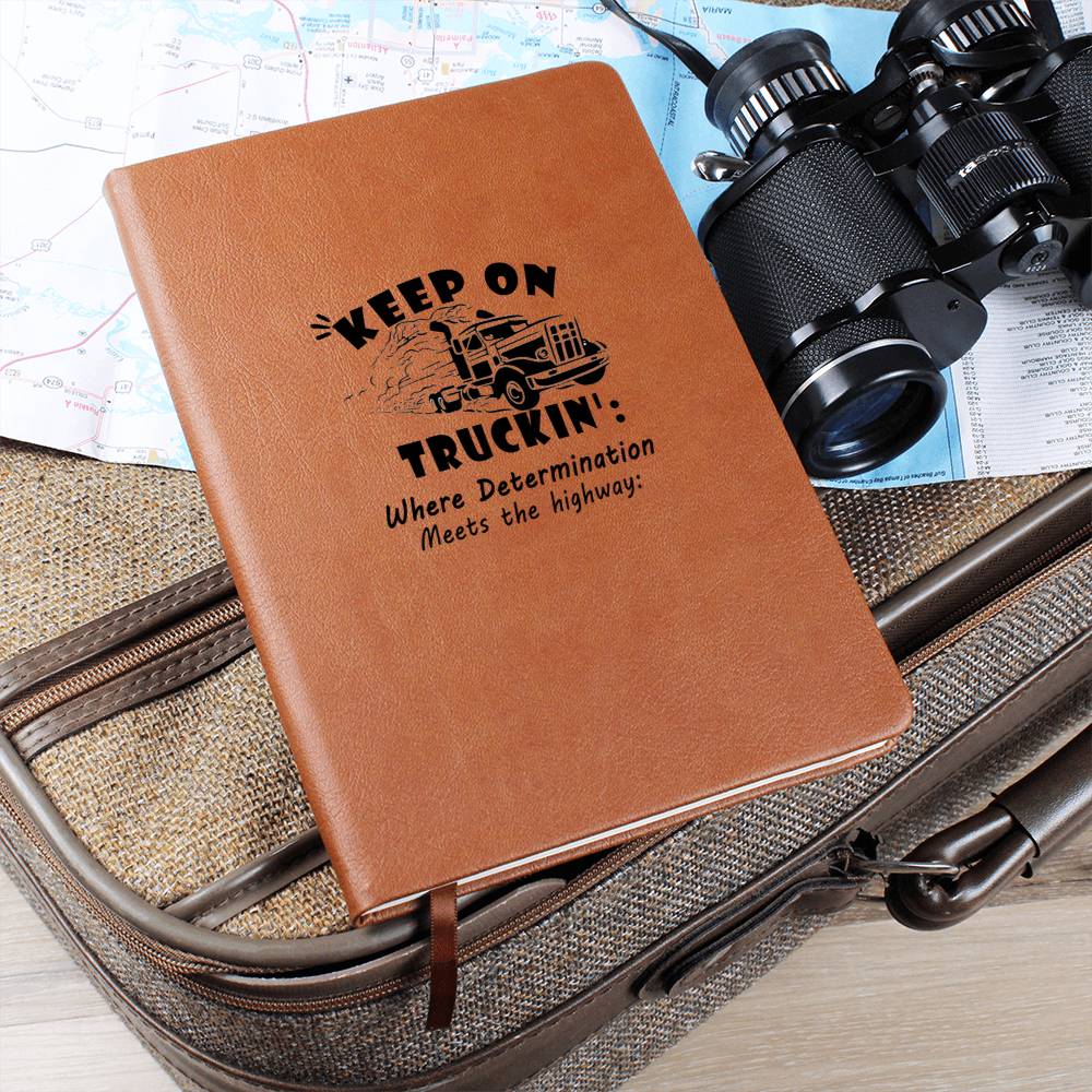 Keep on Truckin’ Leather Driver’s Journal