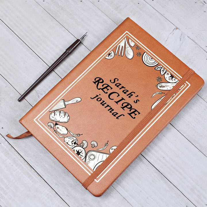 Personalized Leather Recipe Journal Keepsake Gift