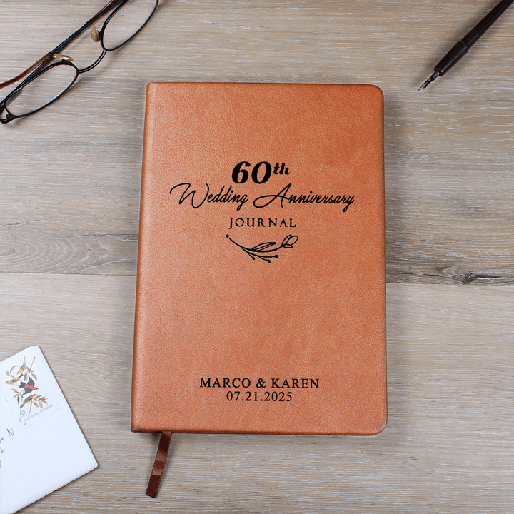 Personalized 60th Wedding Anniversary Journal