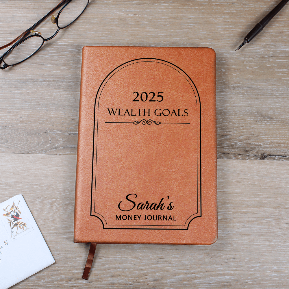 Personalized 2025 Wealth Goals Money Journal