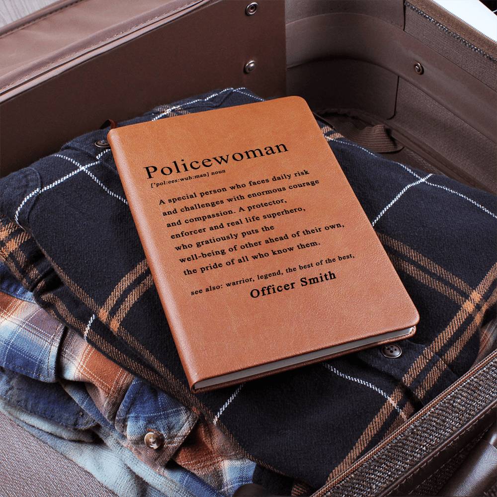 Personalized Police Woman Journal