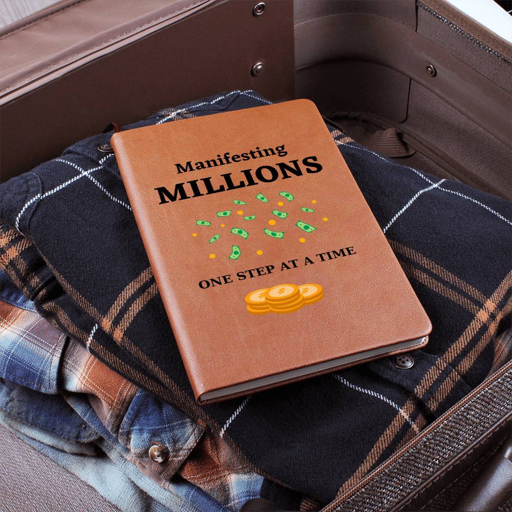 Manifesting Millions Leather Journal Notebook