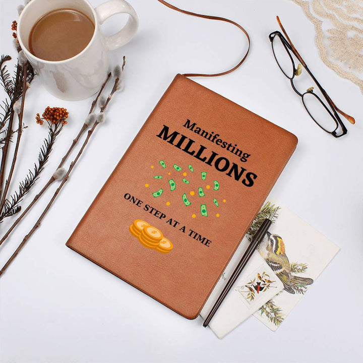 Manifesting Millions Leather Journal Notebook