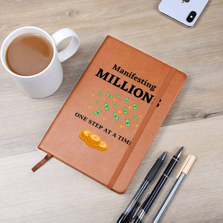 Manifesting Millions Leather Journal Notebook