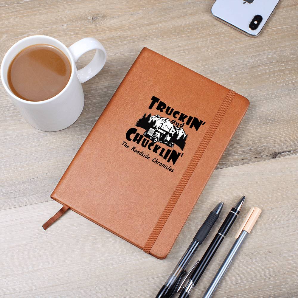 Truckin’ and Chucklin’ Leather Travel Journal