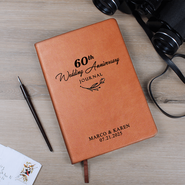 Personalized 60th Wedding Anniversary Journal