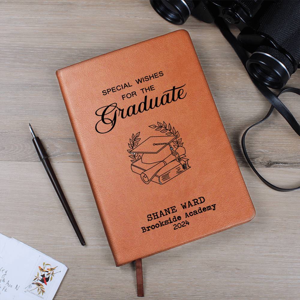 Personalized Graduation Leather Journal Keepsake Gift