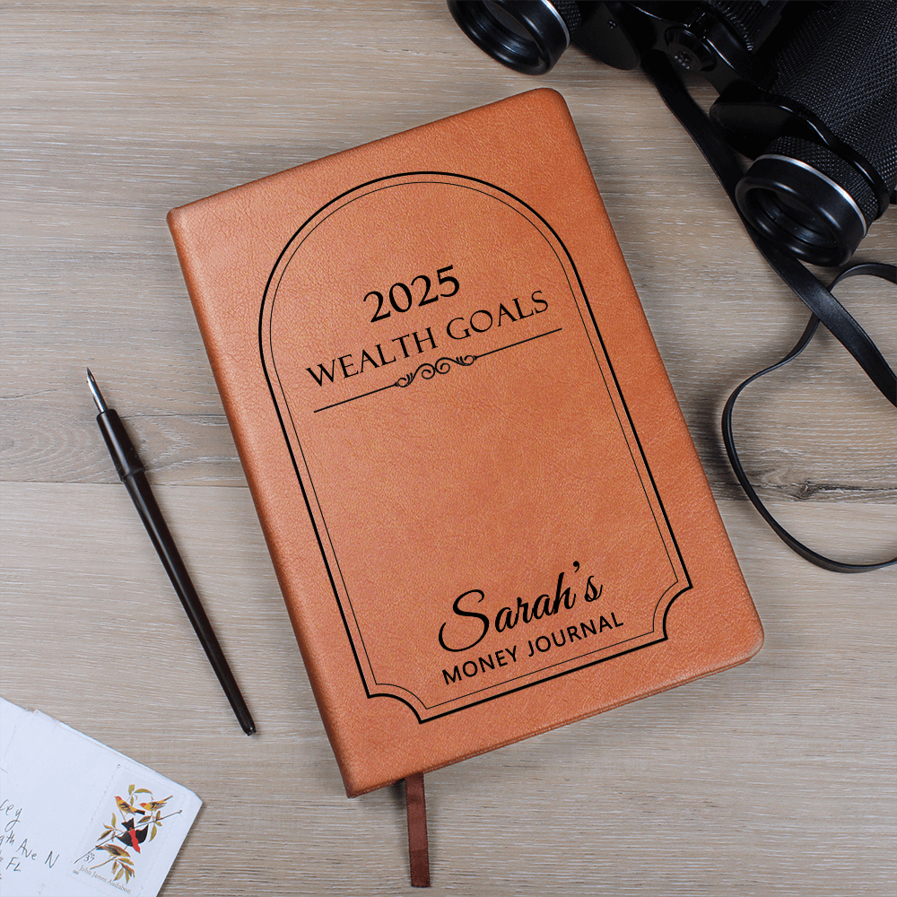 Personalized 2025 Wealth Goals Money Journal