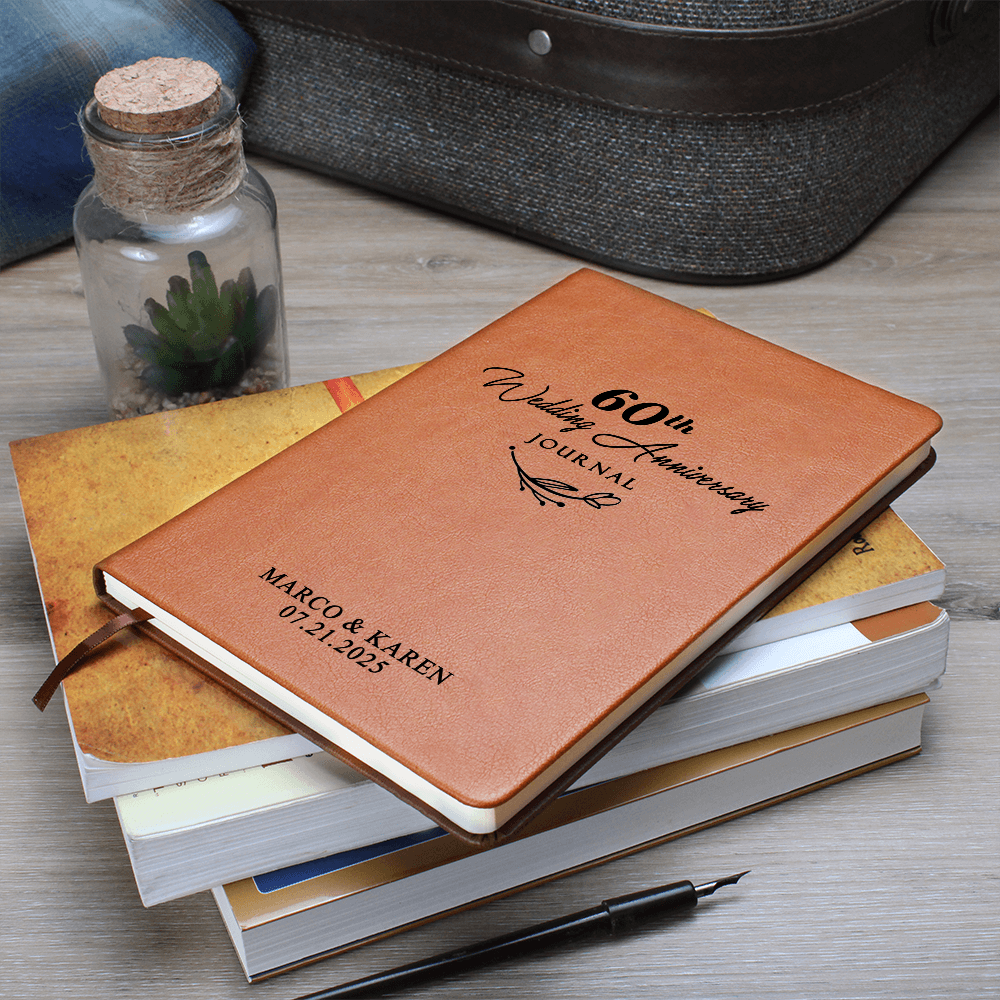 Personalized 60th Wedding Anniversary Journal