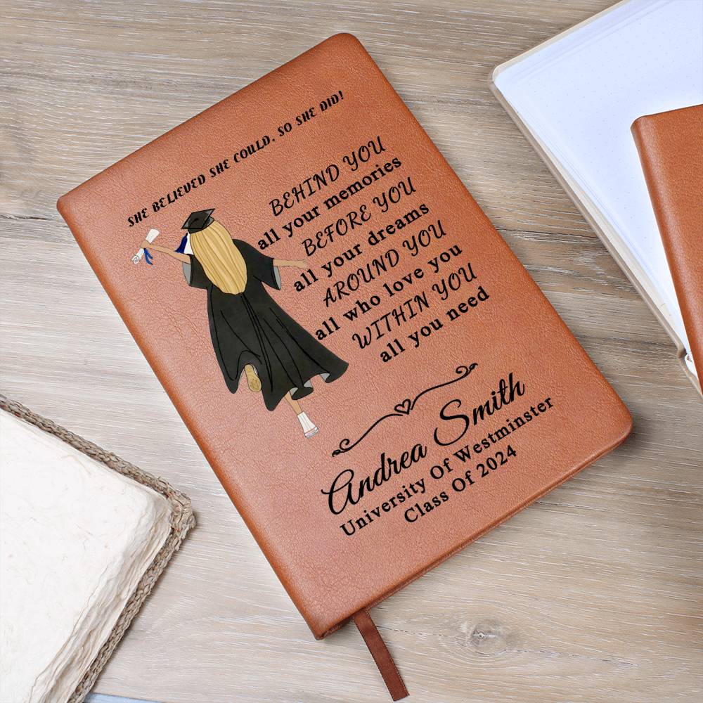 Graduation Gift for Daughter Personalized journal