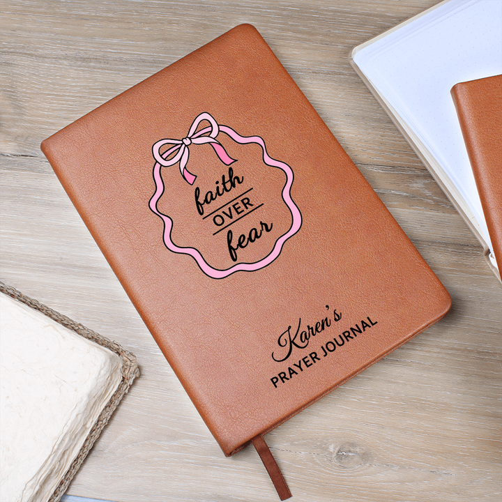 Personalized Faith Over Fear Journal