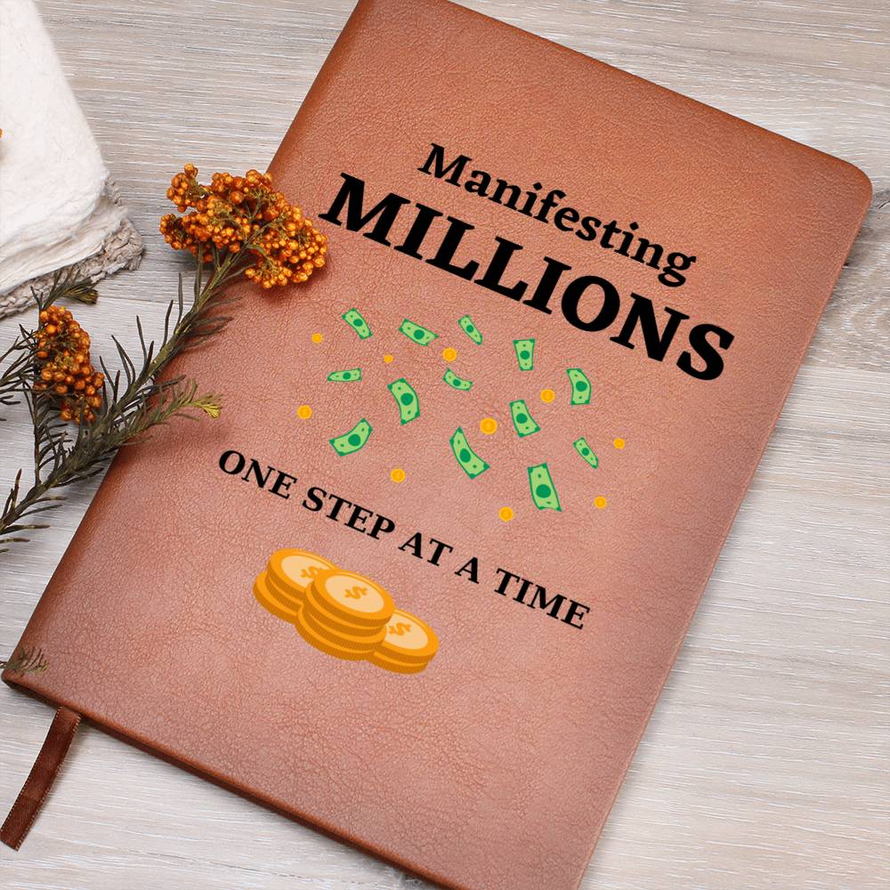 Manifesting Millions Leather Journal Notebook
