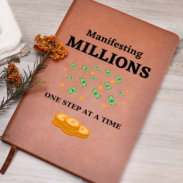 Manifesting Millions Leather Journal Notebook