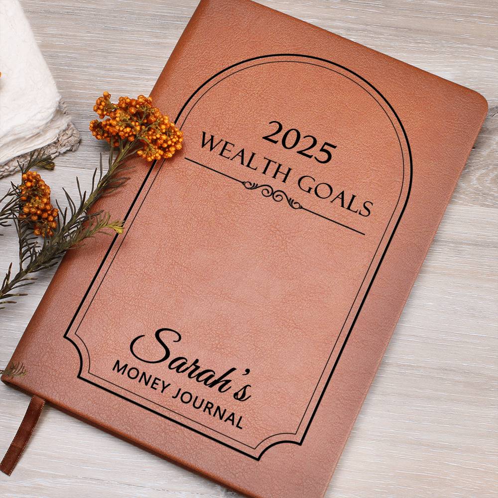 Personalized 2025 Wealth Goals Money Journal