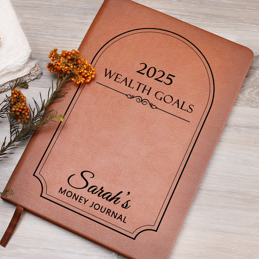 Personalized 2025 Wealth Goals Money Journal