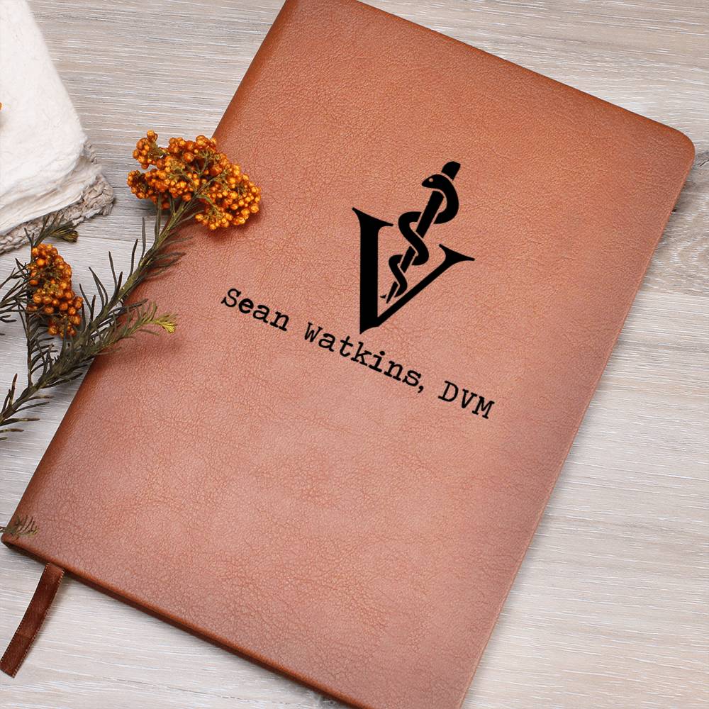 Personalized leather journal