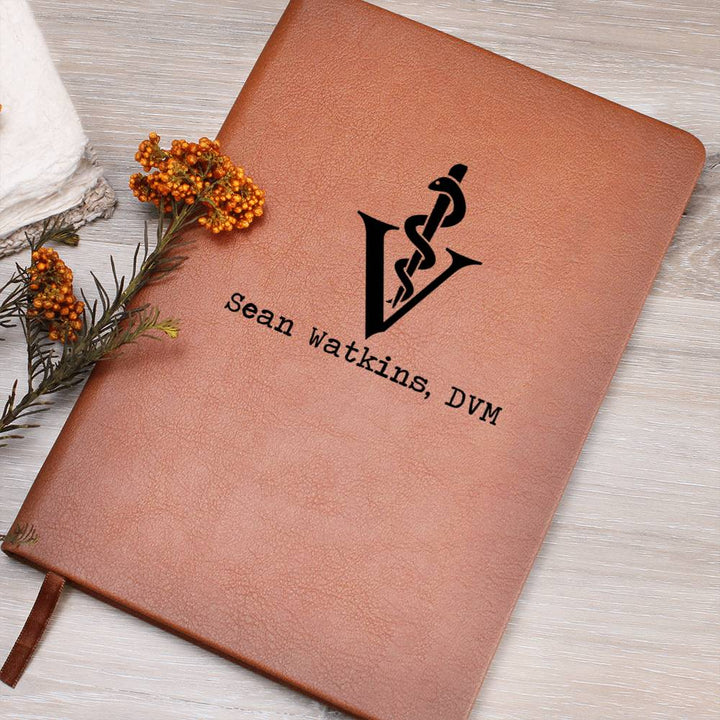 Personalized leather journal