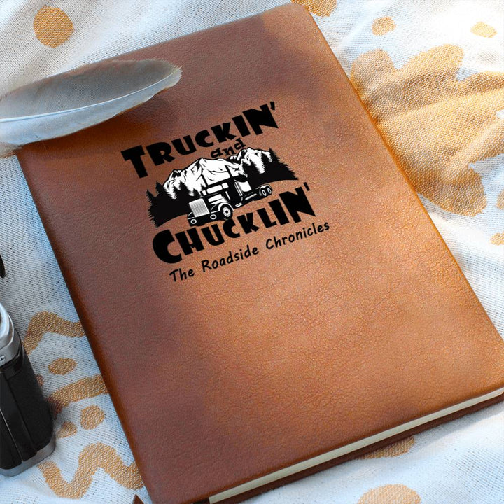 Truckin’ and Chucklin’ Leather Travel Journal