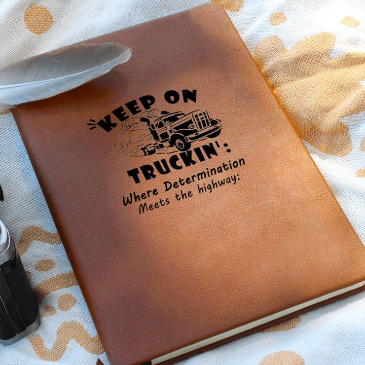 Keep on Truckin’ Leather Driver’s Journal