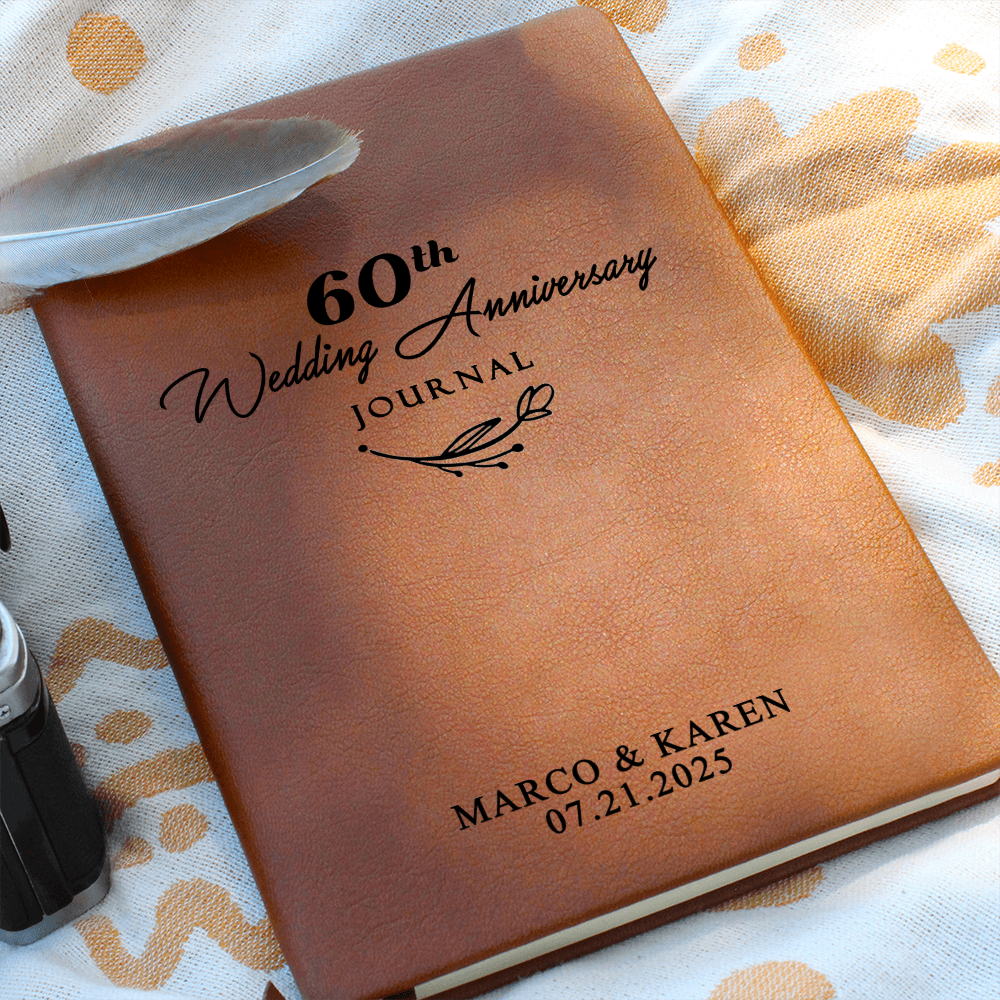 Personalized 60th Wedding Anniversary Journal