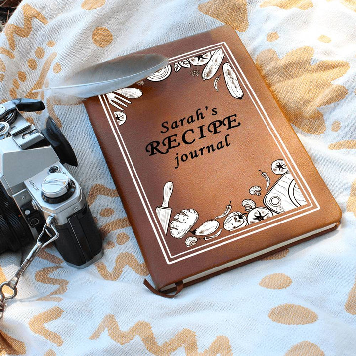 Personalized Leather Recipe Journal Keepsake Gift