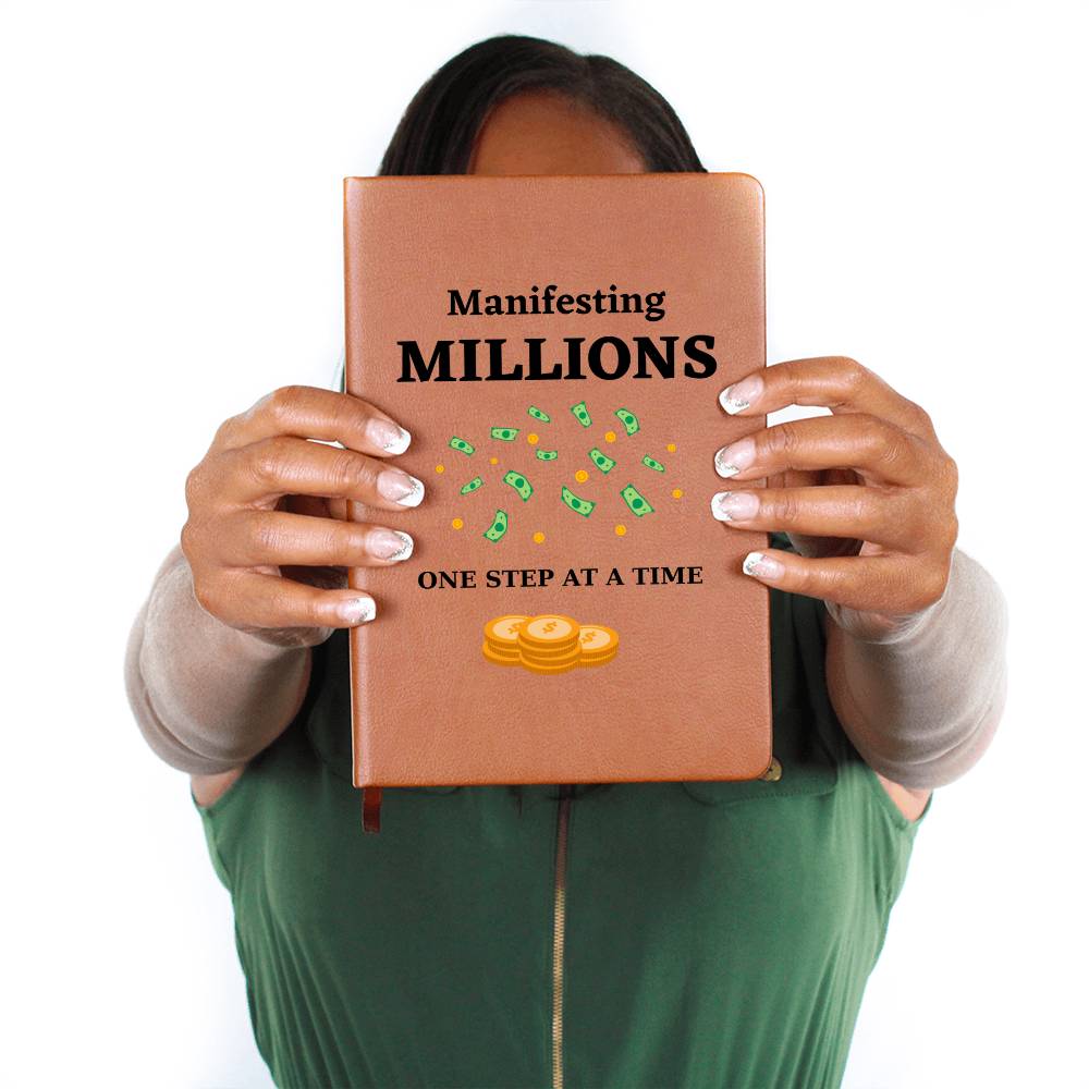 Manifesting Millions Leather Journal Notebook