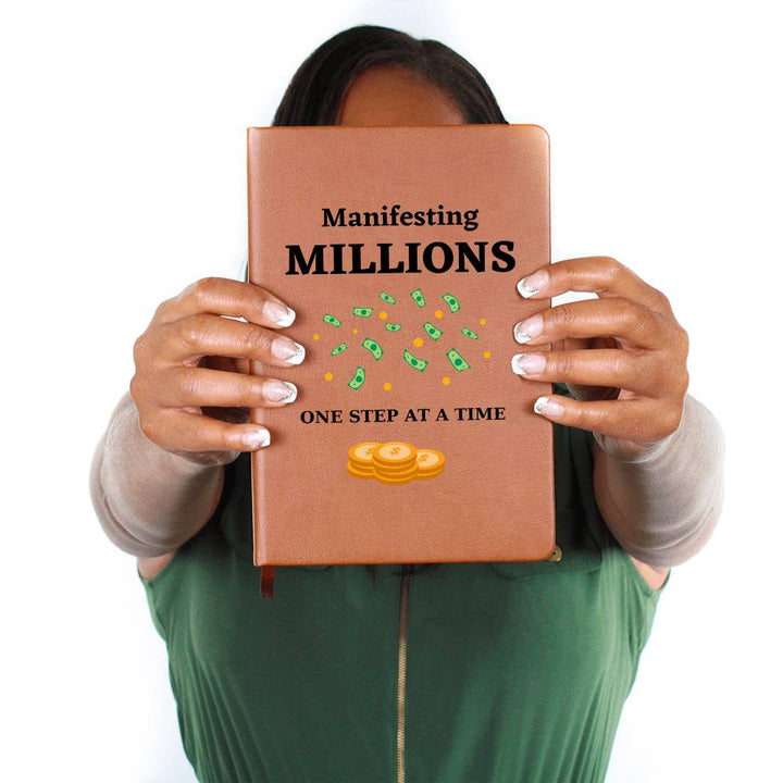 Manifesting Millions Leather Journal Notebook