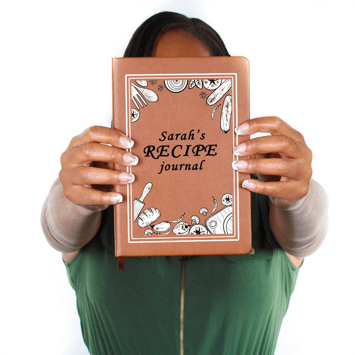 Personalized Leather Recipe Journal Keepsake Gift
